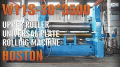 W11S Grande tipo di rullo superiore universale di lamiera di rotolamento W11S-80 * 3500